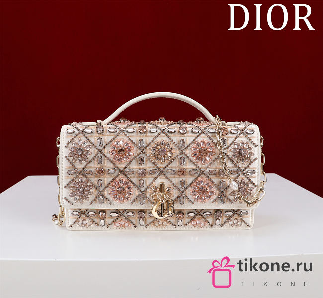 My Dior Mini Bag Gold Tone Sequins - 21x11.5x4.5cm - 1