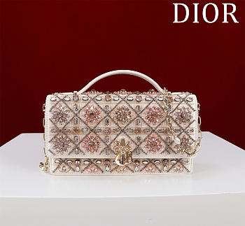 My Dior Mini Bag Gold Tone Sequins - 21x11.5x4.5cm