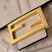 Fendi Baguette Light Beige Nappa Leather Bag - 27x15x6cm - 5