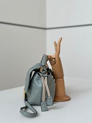 Fendi Mamma Baguette Small Matcha Green Nappa Leather Mini Bag - 16x13x10cm - 4