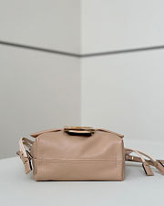 Fendi Mamma Baguette Small Beige Nappa Leather Mini Bag - 16x13x10cm - 2