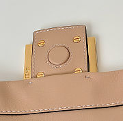 Fendi Mamma Baguette Small Beige Nappa Leather Mini Bag - 16x13x10cm - 4