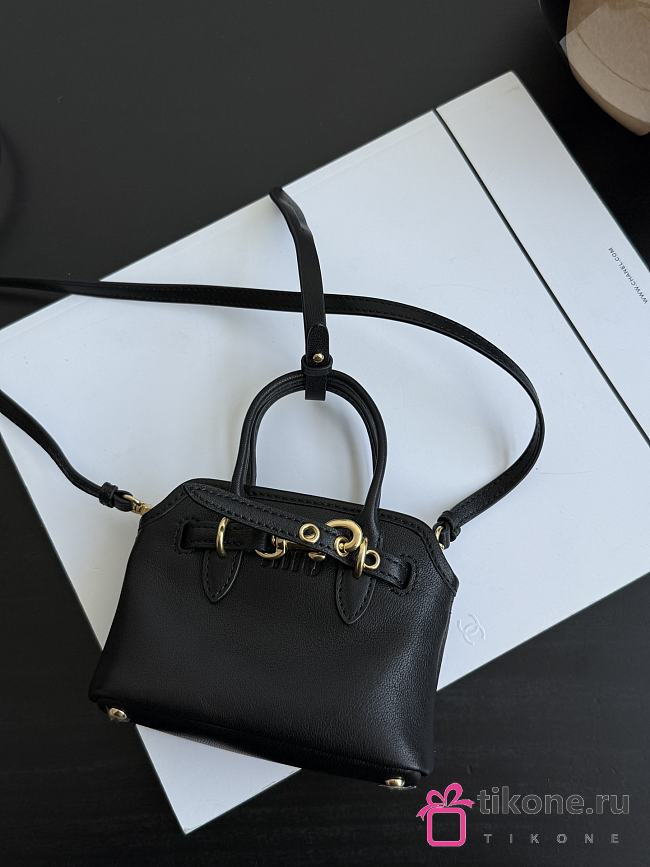 Miumiu Leather Trick Black 5NR037 - 12x9.5x2.5cm - 1