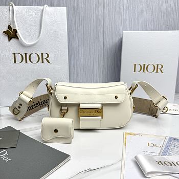 Dior Small Streetchic Bag White Vintage Smooth Calfskin - 24x12.5x5cm