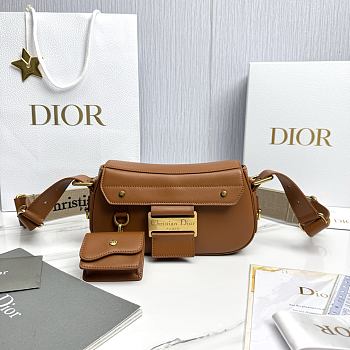 Dior Small Streetchic Bag Brown Vintage Smooth Calfskin - 24x12.5x5cm