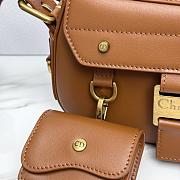 Dior Small Streetchic Bag Brown Vintage Smooth Calfskin - 24x12.5x5cm - 5