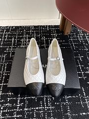 Chanel Mary Janes Aged Calfskin White - 6