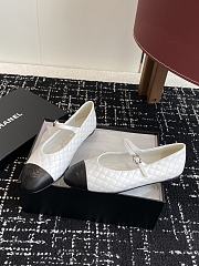 Chanel Mary Janes Aged Calfskin White - 5