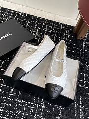 Chanel Mary Janes Aged Calfskin White - 4