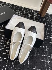 Chanel Mary Janes Aged Calfskin White - 2