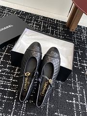Chanel Mary Janes Lamskin Black  - 3