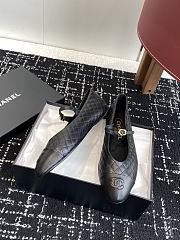 Chanel Mary Janes Lamskin Black  - 4
