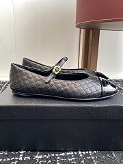 Chanel Mary Janes Lamskin/Patent Black  - 4