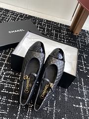 Chanel Mary Janes Lamskin/Patent Black  - 2