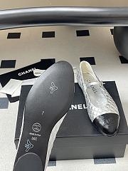 Chanel Mary Janes Aged Calfskin Silver - 6