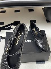 Chanel Mary Janes Aged Calfskin Black - 5