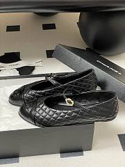 Chanel Mary Janes Aged Calfskin Black - 4