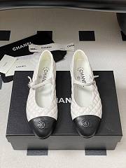 Chanel Mary Janes Aged Calfskin White - 1