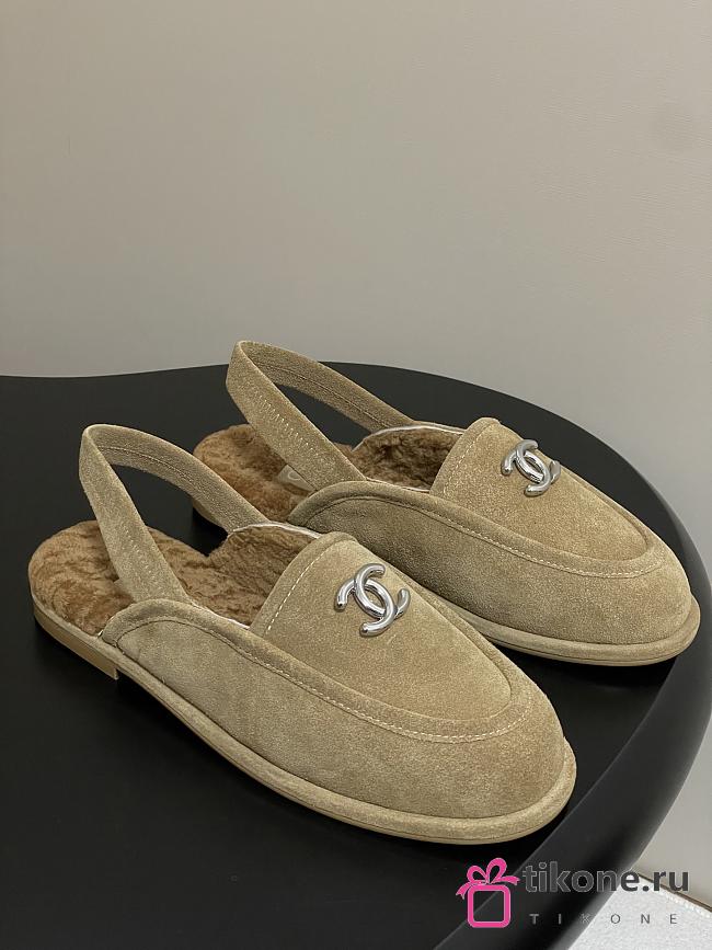 Chanel 25 Shearling Lined Suede Calfskin CC Loafers  - 1