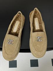 Chanel 25 Shearling Lined Suede Calfskin CC Loafers  - 6