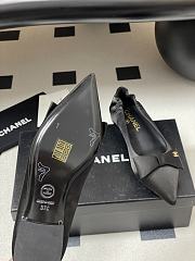 Chanel 25 Ballet Flats Silk Satin Black - 4