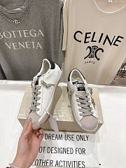 Golden Goose Super Star In Nappa Leather With Gold Glitter Star And Black Glitter Heel Tab - 6