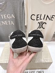 Golden Goose Super Star In Nappa Leather With Gold Glitter Star And Black Glitter Heel Tab - 5
