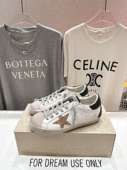 Golden Goose Super Star In Nappa Leather With Gold Glitter Star And Black Glitter Heel Tab - 2