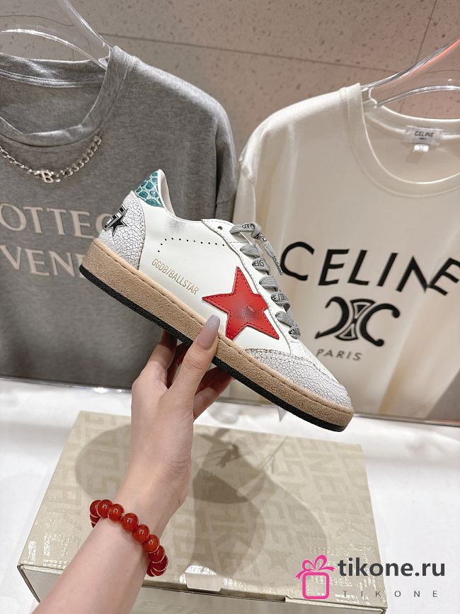 Golden Goose Ball Star Leather Sneakers - 1