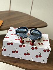 LVxTM Lily Mule Monogram Cherry Denim 1AHLTF - 4