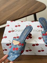 LVxTM Lily Mule Monogram Cherry Denim 1AHLTF - 2