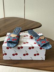 LVxTM Lily Mule Monogram Cherry Denim 1AHLTF - 3