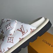 LV Pool Pillow Flat Comfort Mule Dune Beige Monogram Nylon 1AHMDU - 2