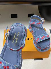 LVxTM Maya Platform Sandal Monogram Cherry Denim 1AHNYD - 4