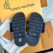 LV Pool Pillow Flat Comfort Mule Cacao Brown Monogram Nylon 1AAEBX - 4