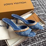 LV 6AM Mules Blue Monogram Denim 1ADIF3 - 5