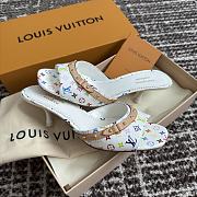 LVxTM 6AM Mule Multicolored Monogram Canvas White 1AGWTA - 5