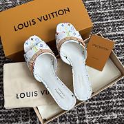 LVxTM 6AM Mule Multicolored Monogram Canvas White 1AGWTA - 4