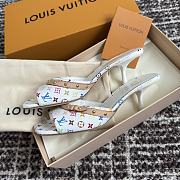 LVxTM 6AM Mule Multicolored Monogram Canvas White 1AGWTA - 3