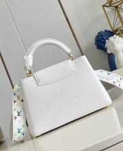 LVxTM Capucines BB Taurillon Leather White M13253 - 27x17.3x9cm - 4