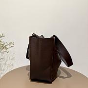 YSL Le 5 A 7 Bea In Grained Leather Marron Fonce - 50x28x18cm - 5