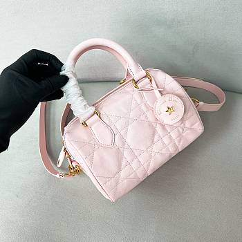 Dior Groove 20 Bag Pale Pink Macrocannage Calfskin - 20.5x13.5x12cm
