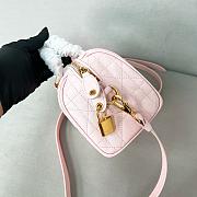 Dior Groove 20 Bag Pale Pink Macrocannage Calfskin - 20.5x13.5x12cm - 5