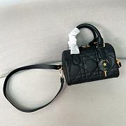 Dior Groove 20 Bag Black Macrocannage Calfskin - 20.5x13.5x12cm - 6