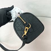 Dior Groove 20 Bag Black Macrocannage Calfskin - 20.5x13.5x12cm - 4