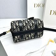 Dior Groove 20 Bag Blue Dior Oblique Jacquard - 20.5x13.5x12cm - 5