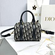 Dior Groove 20 Bag Blue Dior Oblique Jacquard - 20.5x13.5x12cm - 2