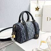 Dior Groove 20 Bag Blue Denim Dior Oblique Jacquard - 20.5x13.5x12cm - 4