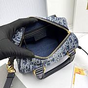 Dior Groove 20 Bag Blue Denim Dior Oblique Jacquard - 20.5x13.5x12cm - 3