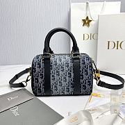 Dior Groove 20 Bag Blue Denim Dior Oblique Jacquard - 20.5x13.5x12cm - 2